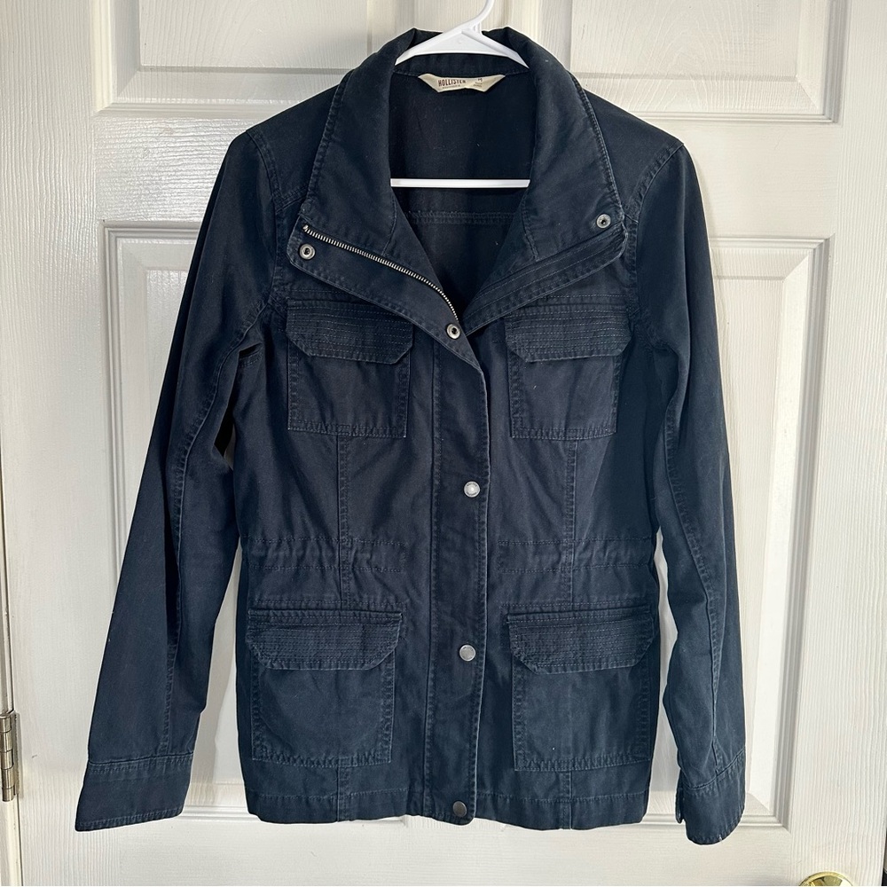 Hollister Women's Navy blue Utility Jacket